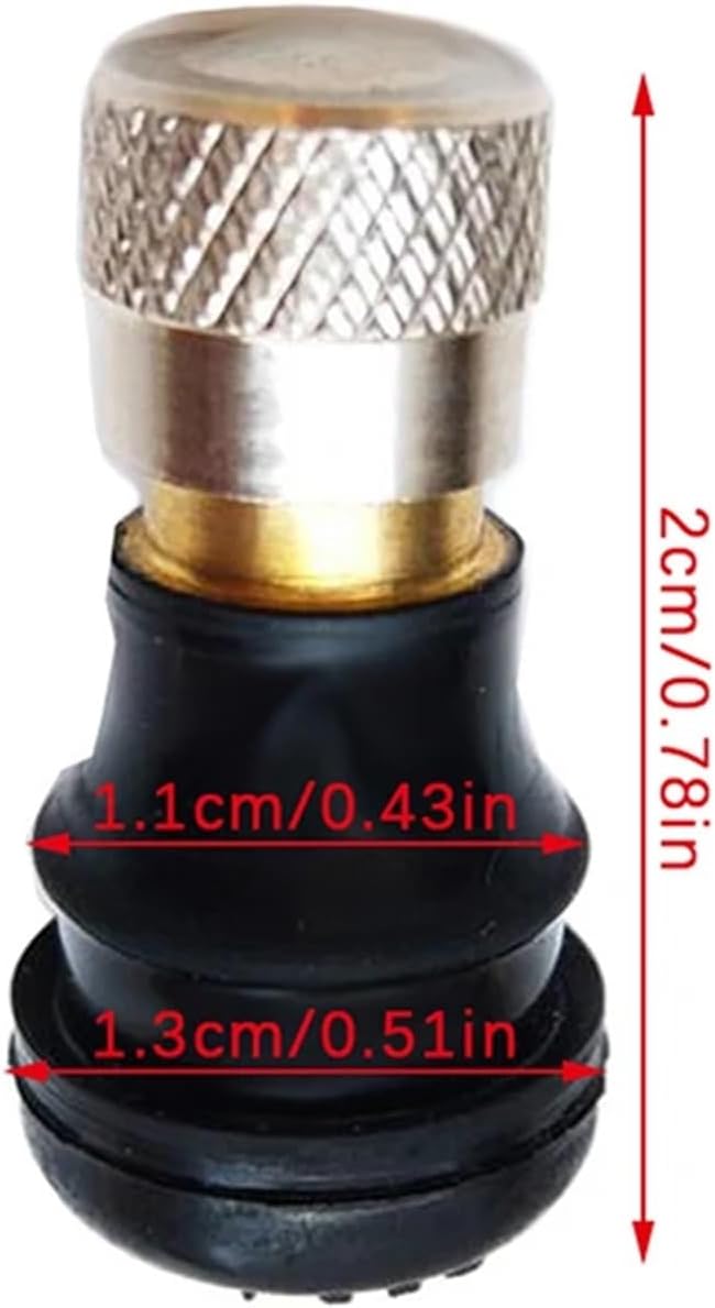 Electric Scooter Vacuum Valve 24Pcs Electric Scooter Tubeless Tire Vacuum Wheel Gas Valve Accessories