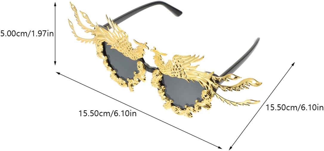 Stylish Outdoor Sunglasses for Women - Creative Festival Party Glasses with Unique Design for Masquerade Carnival Summer Events and Costume Accessories - Image 3