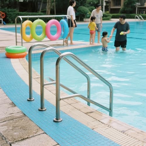 Baranda para piscina de acero inoxidable 155cm miniatura 4
