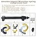 Amerbm Spring Compressor Tool Macpherson Interchangeable Fork Strut Coil Extractor Tool Set with Safety Guard (Overload Protection Device) and Carrying Case Allow The Use of Impact Wrenches