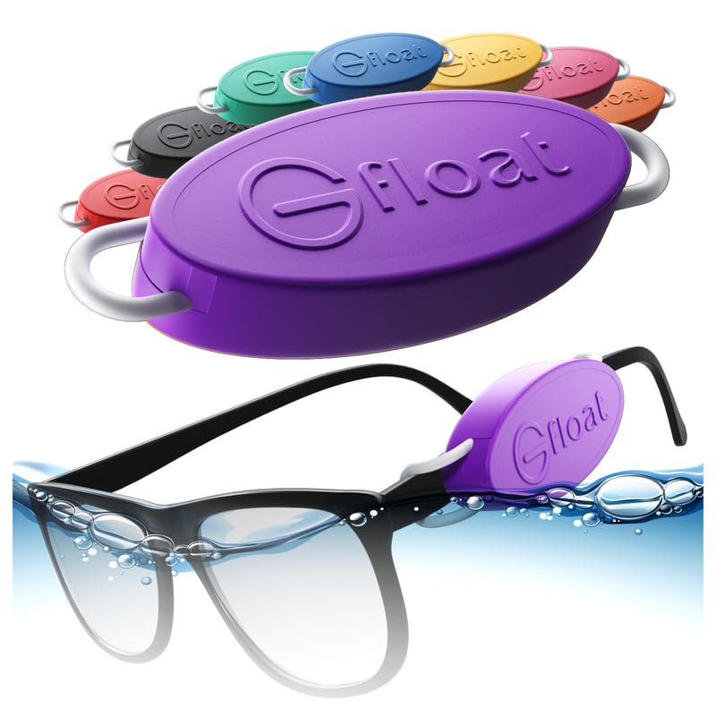 GFLOAT Floating Eyewear Retainer – Sunglasses &amp; Prescription Glasses Float, No Strap, Water Sports