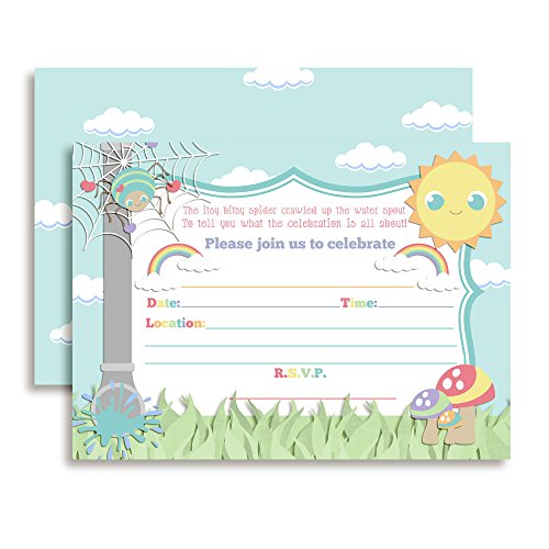 Invitaciones de cumpleaños de araña para organizar y repartir en fiestas infantiles en el colegio