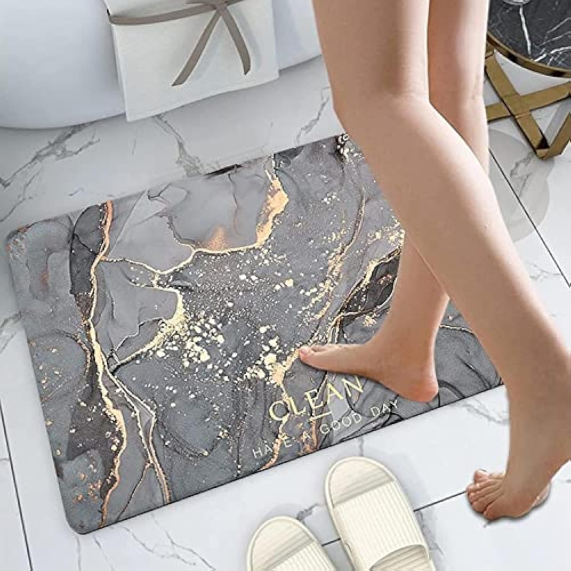Quick-Dry Bath Mat for Home & Kitchen