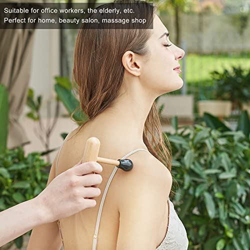 Manual Massager Wooden Handheld Trigger Point Massager Stick Acupressure Deep Tissue Press Massage Tool For Neck Back #TOP3
