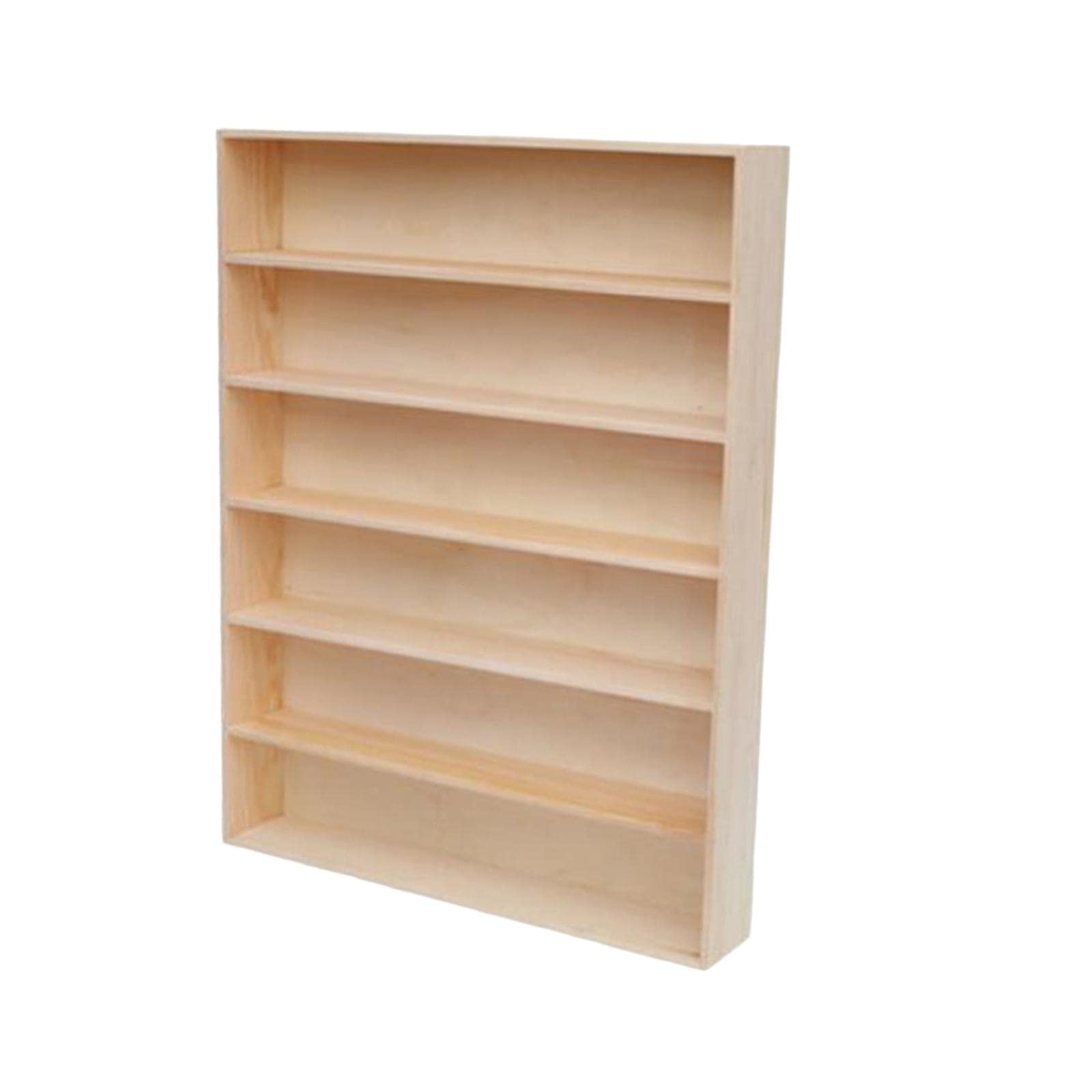 Yajuyi Vetrina in legno Decorazione Vetrina Espositore a 6 strati Scatola portaoggetti per collezioni Piccoli oggetti Mini giocattoli Modello di