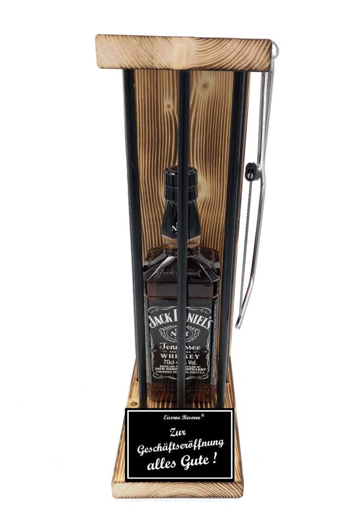 Geschenke zur Geschäftseröffnung Glückwünsche Eröffnung Whiskey J.Daniel Eiserne Reserve Black Edition -s- Zur Geschäftseröffnung alles Gute Bourbon Whisky (1 x 0.70 l)