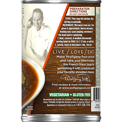 Wolfgang Puck Organic French Onion Soup, 14.5 oz. Can (Pack of 12) - Thumbnail 2