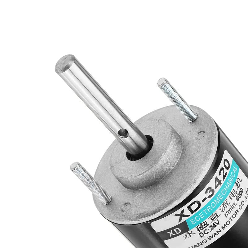 Davitu DC Motor - 3420 Motor 24V 6000rpm 30W Permanent Magnet Motor DC Motor 51mm x 71mm With Long Shaft Low Noise