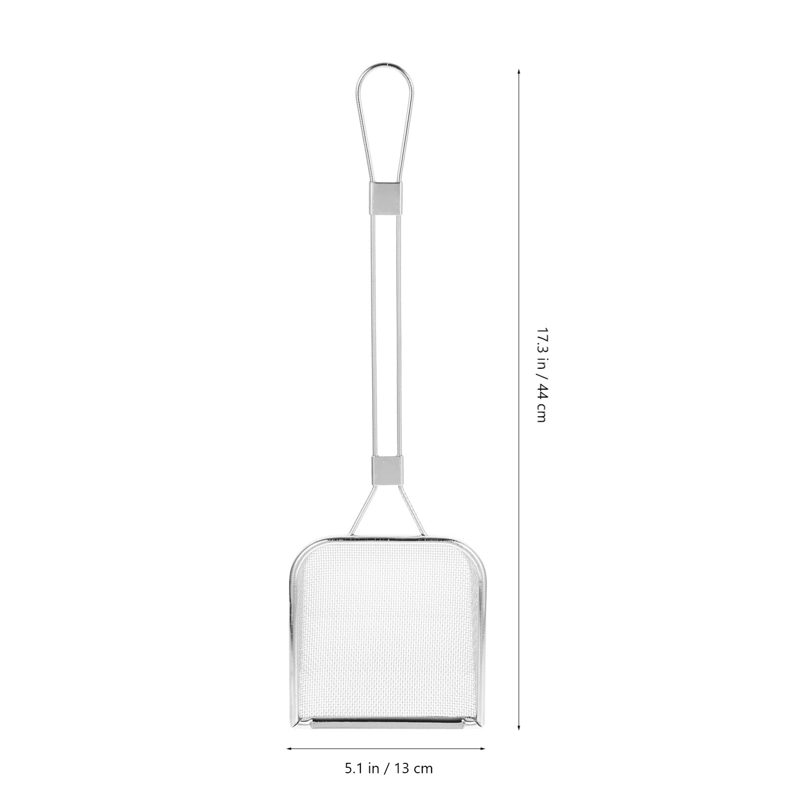 Cuillère à Friture En Acier Inoxydable Avec Manche En Bois | Ustensile De Cuisine Pour Beignets Et Snacks | Long Manche Anti-éclaboussures