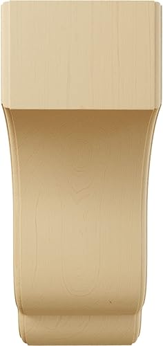 Vista 18 de Ekena Millwork ménsula Capistrano Mission de 2.5 pulgadas de ancho x 2.75 pulgadas de profundidad x 4.5 pulgadas de alto, COR02X02X04CPAL Alder