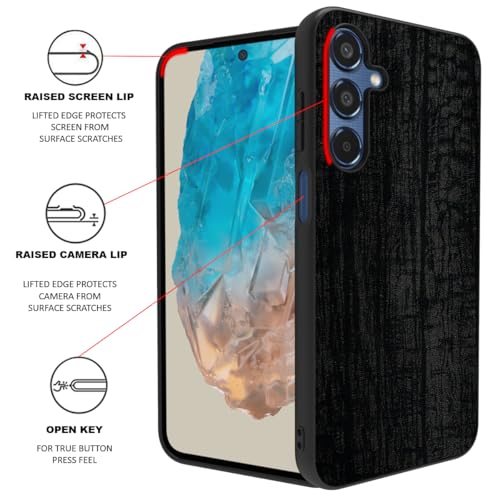Image of RIGGEAR Sleek Back Cover Case Compatible with Samsung Galaxy M35 (TPU+PC | Dragon)