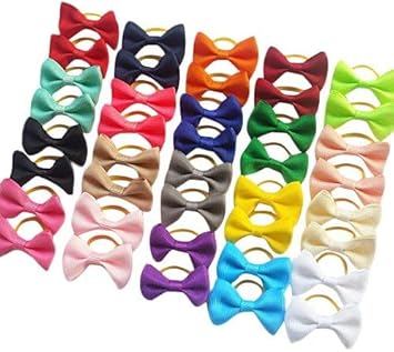 Gojira/Pets/Dogs/Cats Premium Handcrafted Hair Bow/Bow-Knot/Topknot Bow with Rubber Band/Grooming Products/Hair Accessories- (Random 1 Piece)