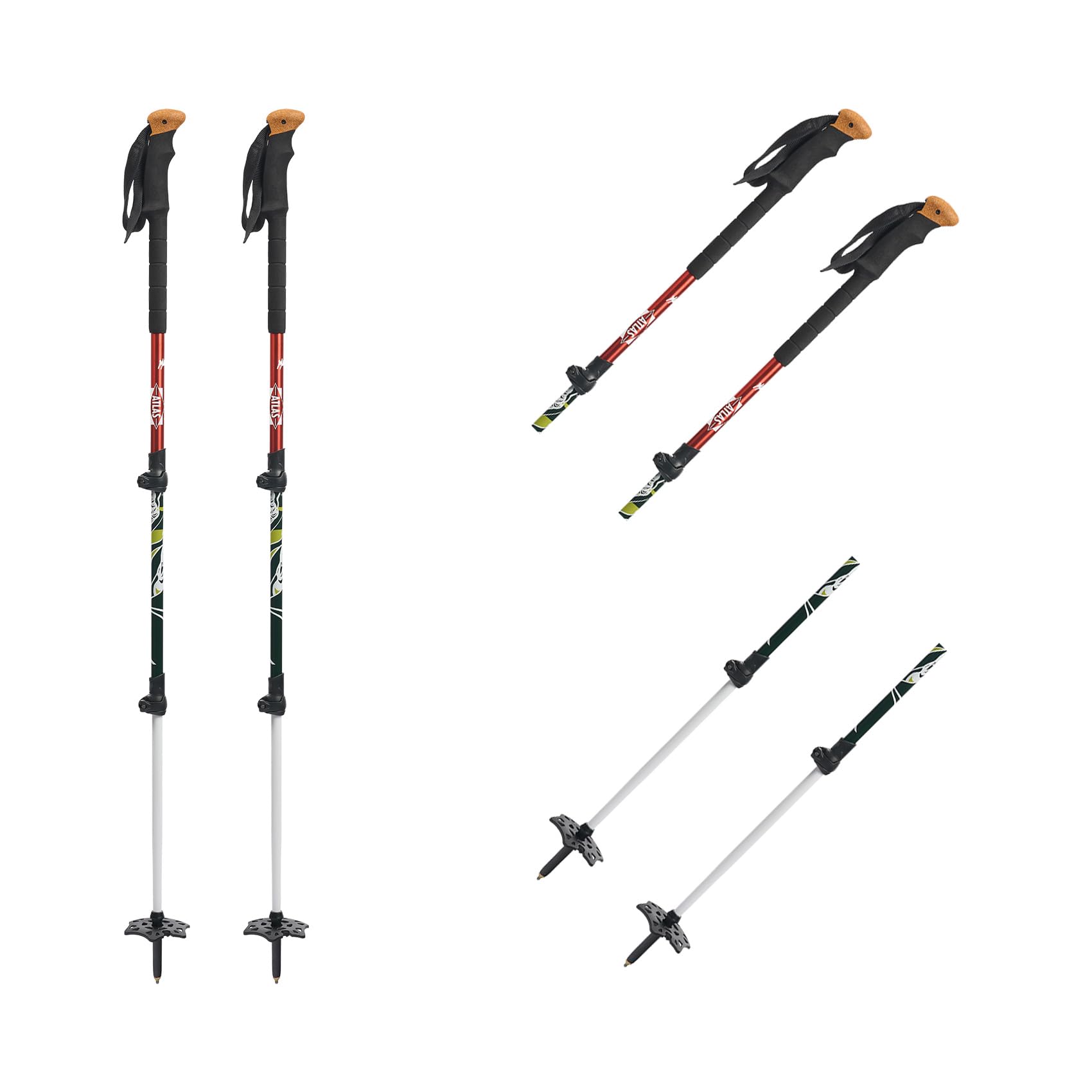 Atlas Bastones Unisex para Adultos Jessa Gilbert 3 PC diseño