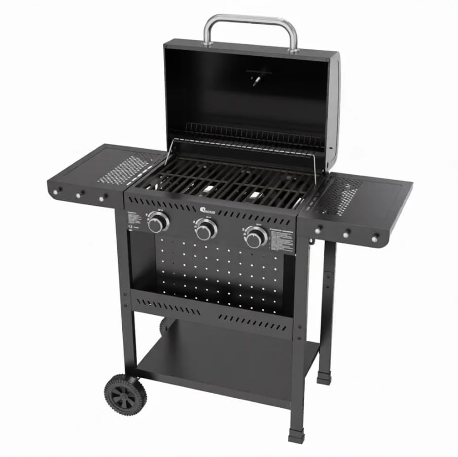 Kasart - Barbecue a gas carrellato a 3 fuochi