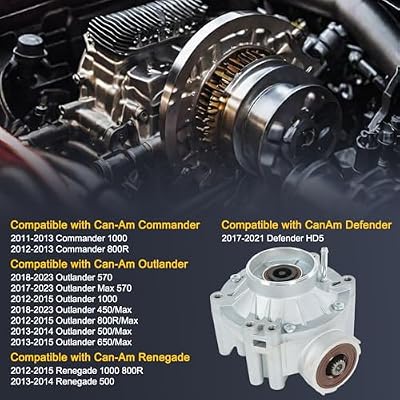 703500878 Rear Differential Compatible with Can-Am Outlander 800R 4X4 2012-2015, Outlander 450 570 44 2016-2019, 570 Max 1000 Renegade 500# 703501019 705501896 705501419 705501391