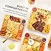 Combler Charcuterie Boards, Bamboo Charcuterie Board with Lid, Cheese Board with Buckle Locking, Sauce Grooves, Cutting Boards for Kitchen, House Warming Gifts New Home, Gifts for Women