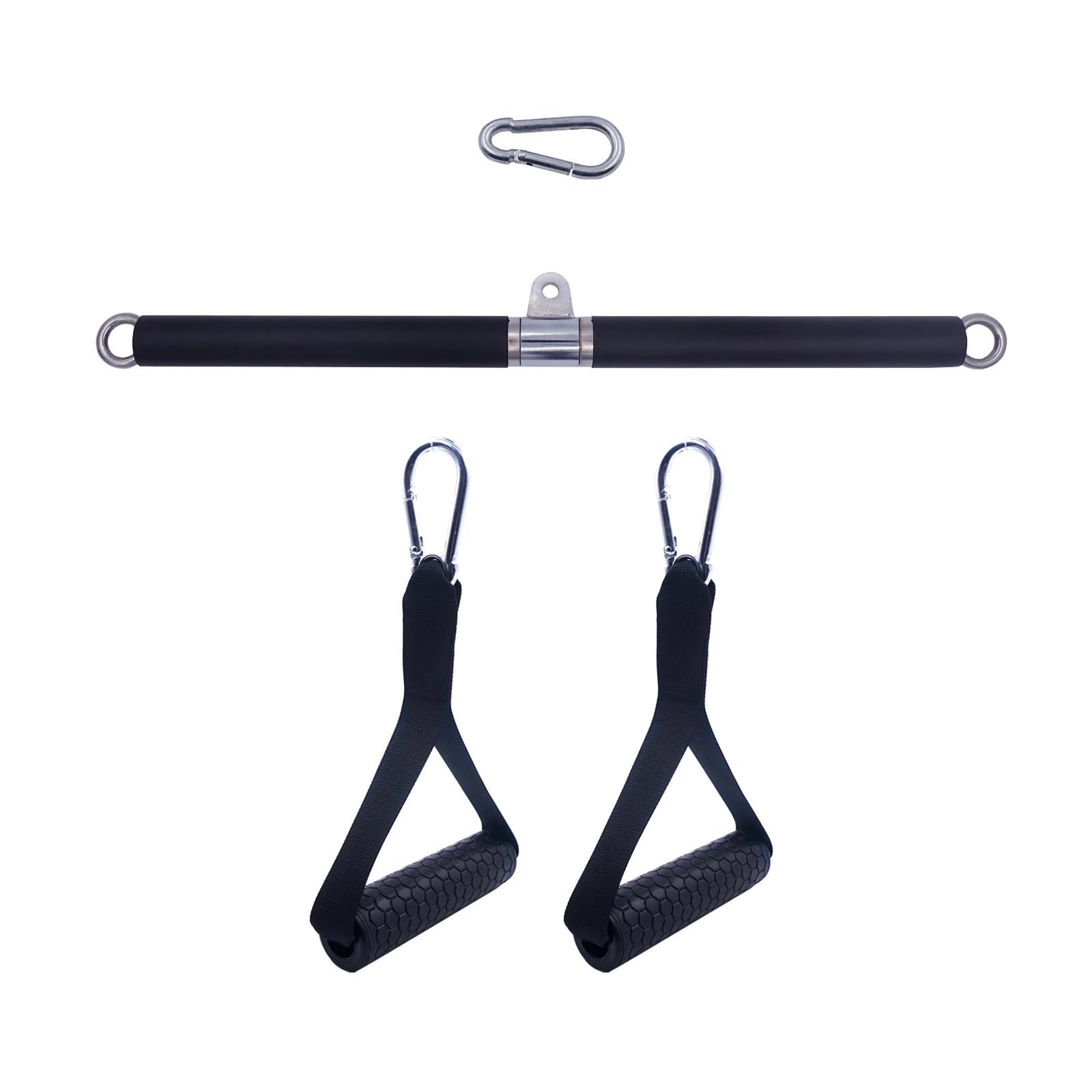 Barra per Lat Pull Down Set di maniglie for allenamento for canottaggio for la forza della schiena for macchina a cavo rotante LAT Pulldown barra dritta impugnatura in TPE attrezzatura for allenamento