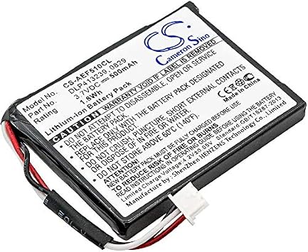 3.7V High-Performance Replacement Battery for AEG Fame 510 with DLP413239 0829/500mAh