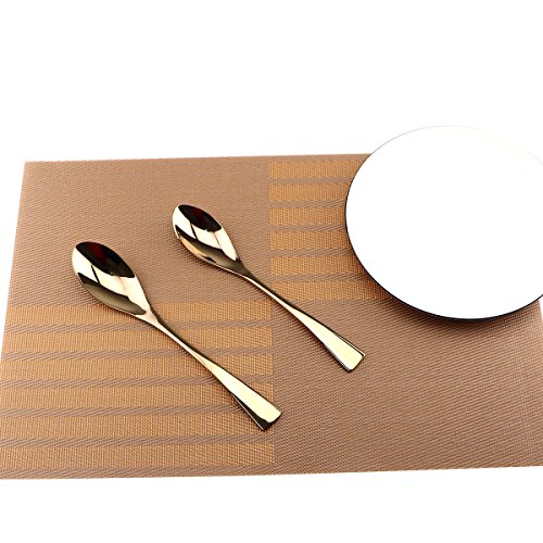 Uniturcky Silversmiths 20 Piece Beacon Flatware Set, Copper Mirror/Rose Gold, Service For 4 #TOP4