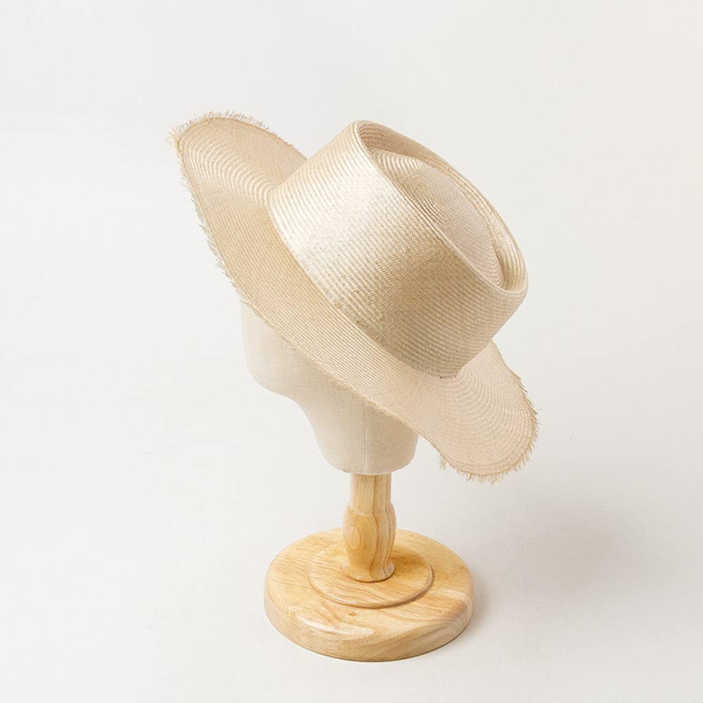 Cappello di paglia, tesa larga, cappello da sole unisex per ragazze | Cappello pieghevole, design semplice, cappello pieghevole, protegge la pelle delicata, riduce i danni UV, spiaggia