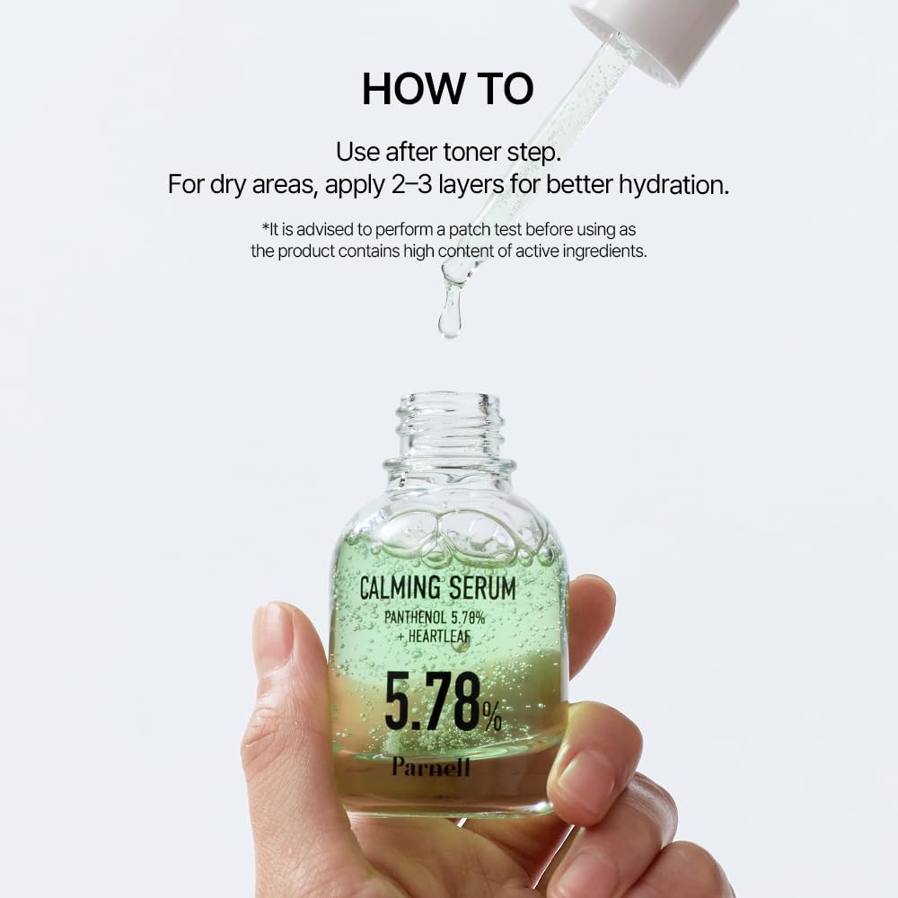Parnell Panthenol 5.78% | 30ml / 1.01 fl.oz. | Heartleaf Calming Serum, soothing & moisturizing serum, korea skin care, korea beauty - Image 7