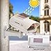 YSUCAU Solar Powered CCTV Security Fake Dummy Camera with Flashing Led Outdoor/Indoor Use for Homes & Business