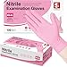 Schneider 4 Mil Cherry Blossom Nitrile Gloves, Disposable, Powder-Free, Latex-Free
