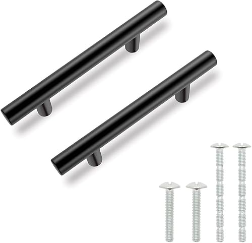 Miniatura 10 de Home & Beyond - 10 tiradores de níquel cepillado para gabinetes, mango de 4.8 pulgadas (4.882 in), distancia entre tornillos de 2.5 pulgadas,