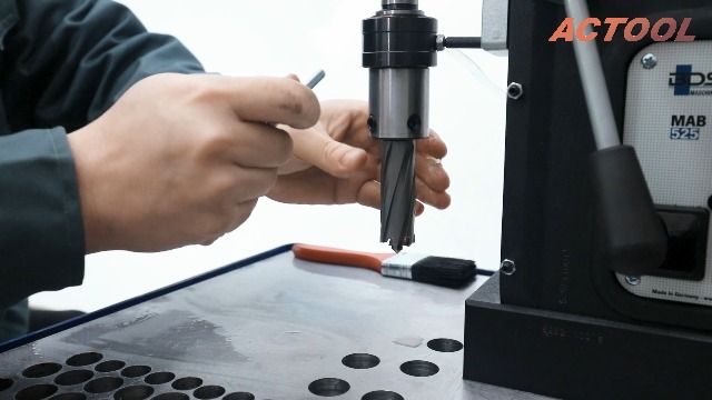 Image of 11 /16''Diameter x 2'' Depth of Cut Carbide Tipped TCT ANNULAR Cutter with 3 /4'' Weldon Shank