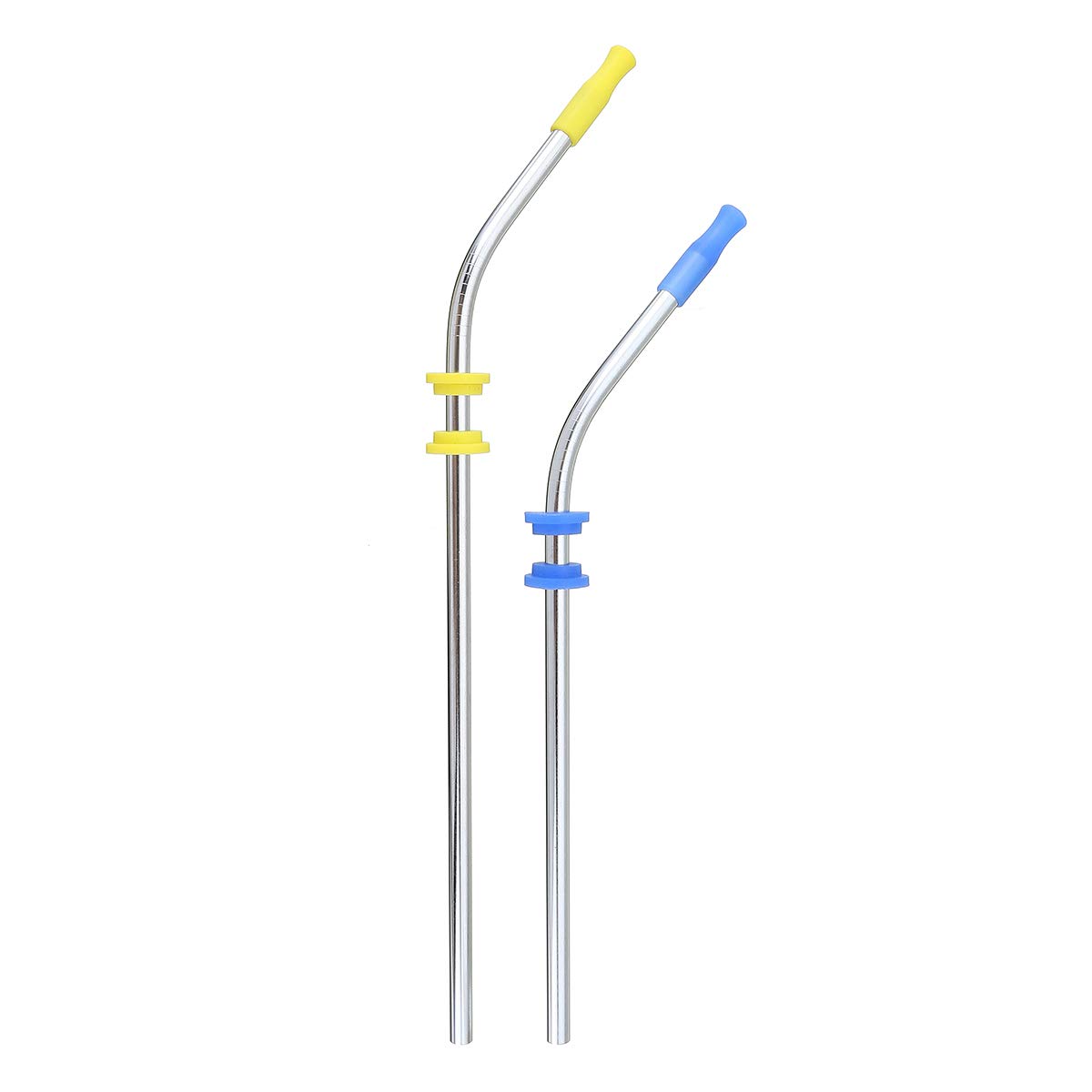 TuToy Réutilisable Boire Paille En Acier Inoxydable Boisson Pailles Nettoyage Brosses Ensemble Avec Tête En Silicone