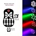 Upgraded 4 Lens DJ Disco Lamp for Parties Laser Light Show with 9 LED Strobe Lights Remote Control, Sound Activated Club for Home Party Birthday,Halloween,Christmas (36LEDs Par Lights 4 Pack)