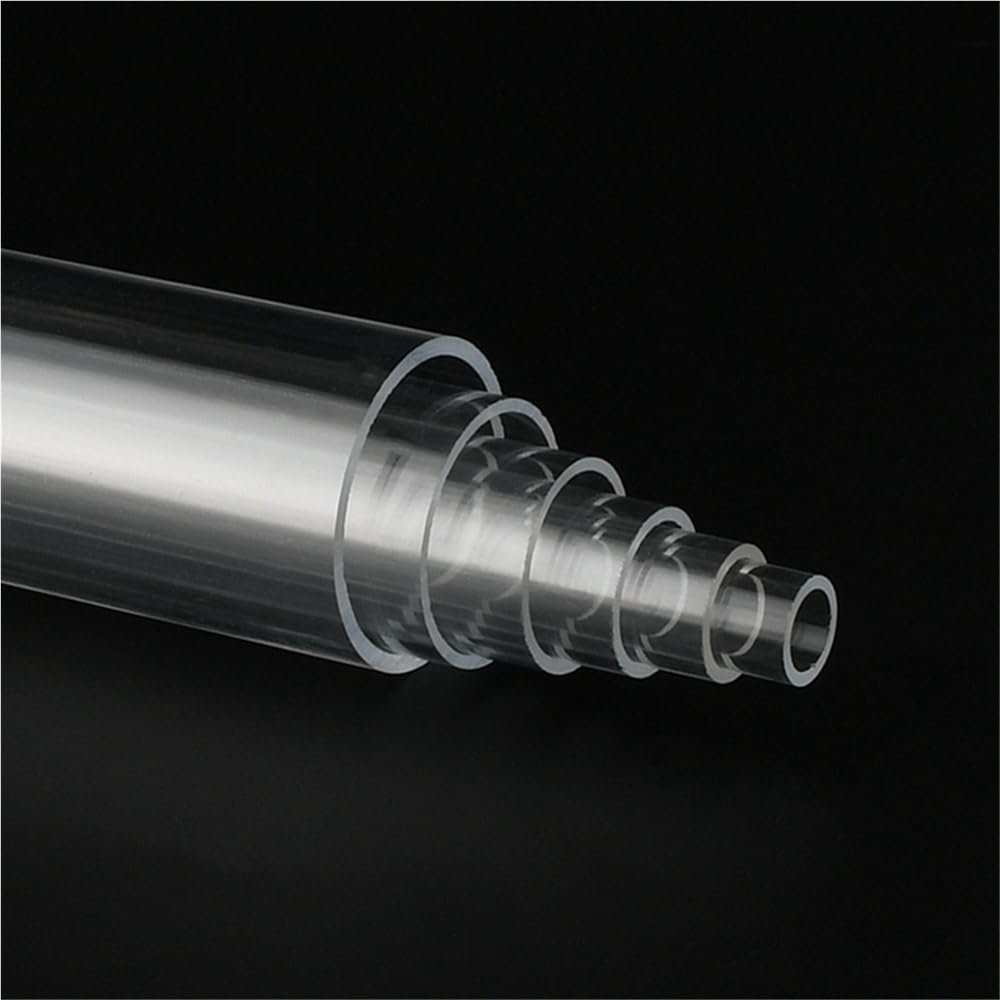 2 tubos acrílicos for suministro de agua acuario | Tubos redondos rígidos transparentes, tubo transparente engrosado for pecera, lámpara, pantalla(75MM*50CM)