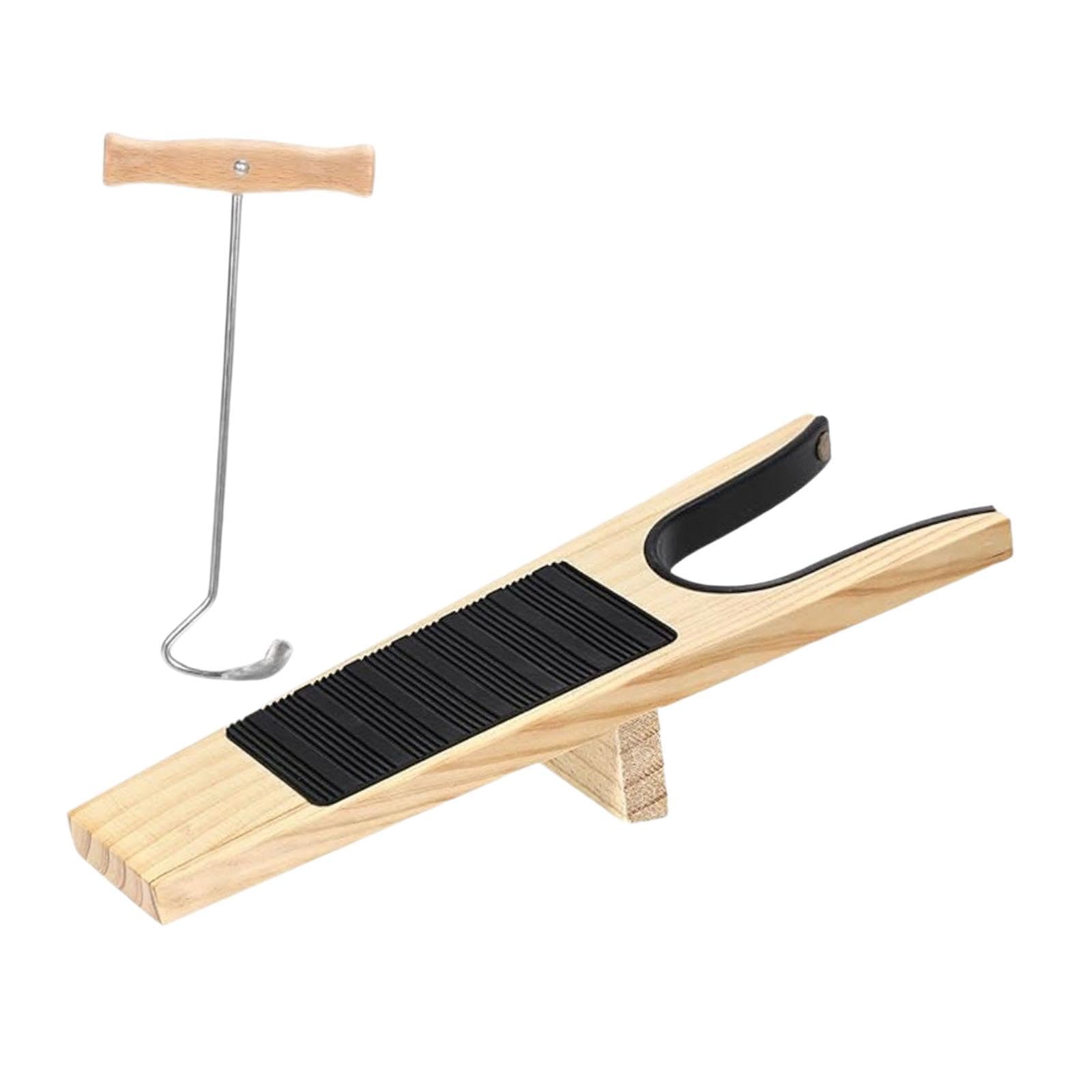Tira Stivali in Legno Pratico Rimuovi Scarpe Calzascarpe Multifunzione Ampio per Scarpe E Stivali Adatto a Donna Anziani Casa Veicolo