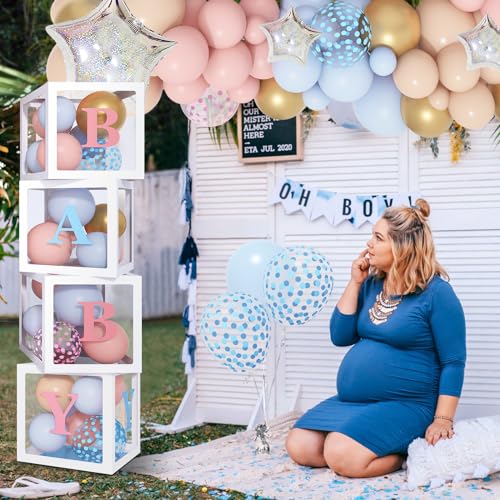 Amandir PT-018-2 164Pcs Gender Reveal Baby Boxes Balloon Decorations thumb #4