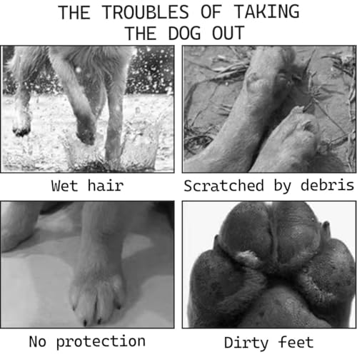 2 Paar Hundesocken, Anti-Rutsch Hundesocken, Anti-Leck-Socken, geeignet für kleine und mittelgroße Hunde mit einem Gewicht von 5–10 kg (Größe S, Grau)