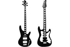 wotieuns Metal Guitar Music Wall Decor Home Decor Musical Notes Sign Perfect Gift for Musicians