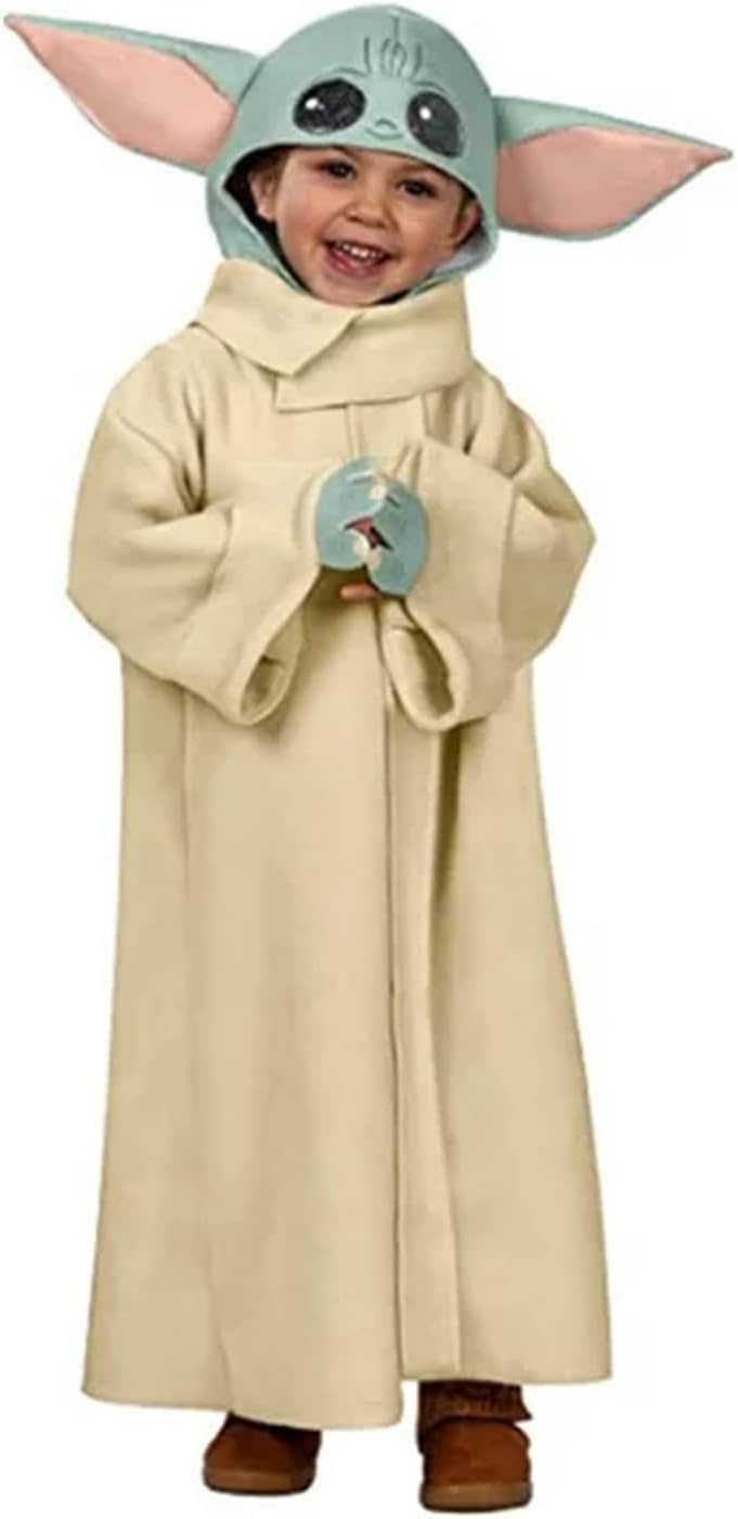Brain Giggles Halloween Costume Cosplay - Star Wars Mandalorian Baby Yoda Costume Halloween Costume for Kids