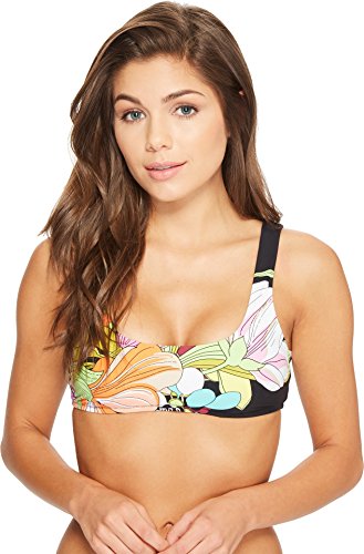 Trina Turk Women's Bralette Bikini Swimsuit Top Swimwear, Multi, 8