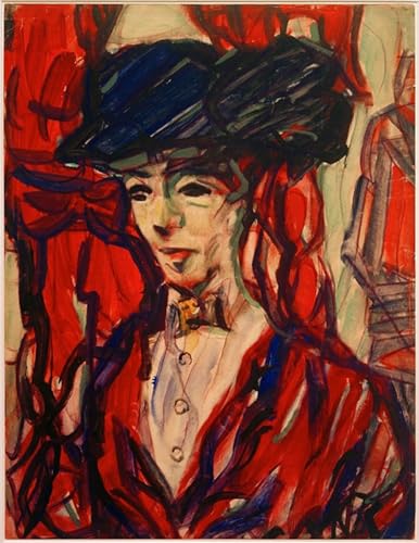 Cuadro de arte Ritratto di donna con cappello para inspirar elegancia en su hogar