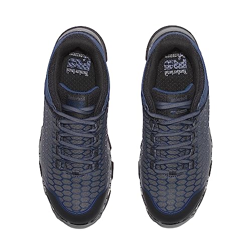 Image of Timberland PRO Men's Powertrain Sport Alloy Safety Toe Industrial Athletic Work Shoe, Grey /Navy, 11.5 W