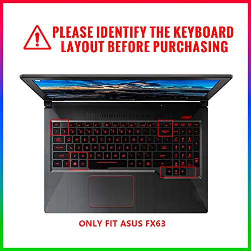 Protector de teclado de silicona para laptop ASUS TUF FX505 miniatura 2