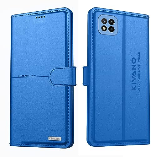 Image of KIVANO Compatible with Xiaomi Poco C3 Flip Cover | Leather Finish | Inside Pockets & Inbuilt Stand | Shockproof Wallet Style Magnetic Closure Back Cover Case