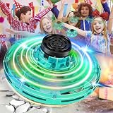 Flying Spinner, FingerToys Magic Flying Spinner, Mini Drones for Kids Adults, Hand Operated Drones Small Sensor Flying Ball Toy with LED Light Indoor Outdoor