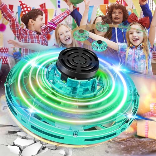 Flying Spinner, FingerToys Magic Flying Spinner, Mini Drones for Kids