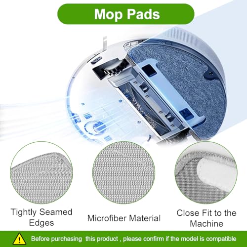Image of HASTHIP 12Pcs Replacement Parts for Dreame D10 Plus Gen 2 Vacuum Cleaner, with 1 Main Roller Brush, 3 Side Brushes, 3 Mop Cloth, 2 Filters, 2 Dust Bags & Detailing Brush.