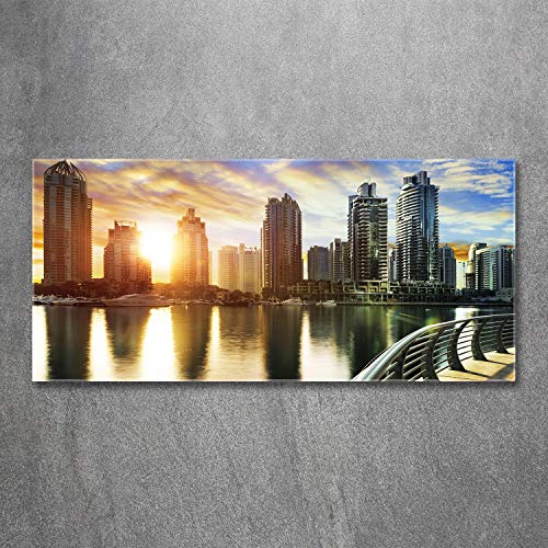 Tableau plexiglas horizontal de Dubai 120x60 cm pour mur design - 3