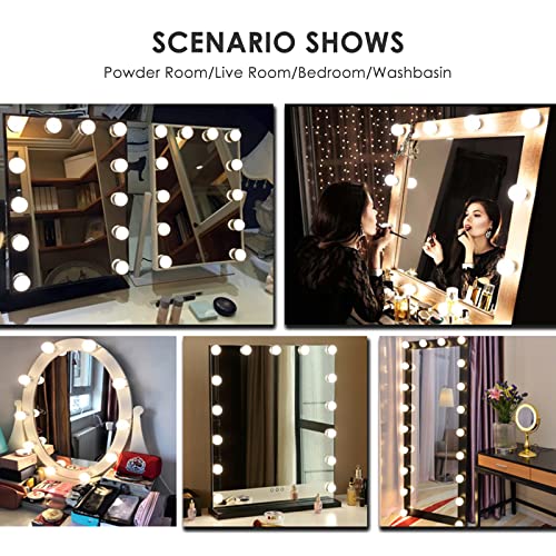 Cliplanyard Vanity Mirror Lights Kits, 10 Bulbs Hollywood Style Lighted Kit with USB Power Cord, 3 Color 10 Level Adjustable Brightness 3000-8000K Make up Light for Dressing Table Room Bedroom - Cosy Home Interiors Cliplanyard Vanity Mirror Lights Kits, 10 Bulbs Hollywood Style Lighted Kit with USB Power Cord, 3 Color 10 Level Adjustable Brightness 3000-8000K Make up Light for Dressing Table Room Bedroom - Image 3