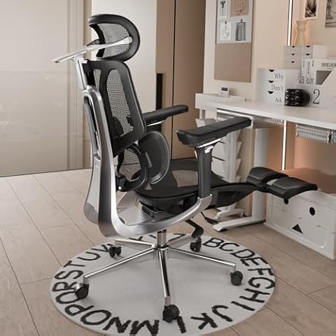 Hbada E3 Pro Ergonomic Chair, Big and Tall Office Chair - with 3-Zone Dynamic Lumbar Support, 4D Adjustable Headrest, 6D Adjustable Armrests, Swivel Computer Chair for Home Office, Black Cover