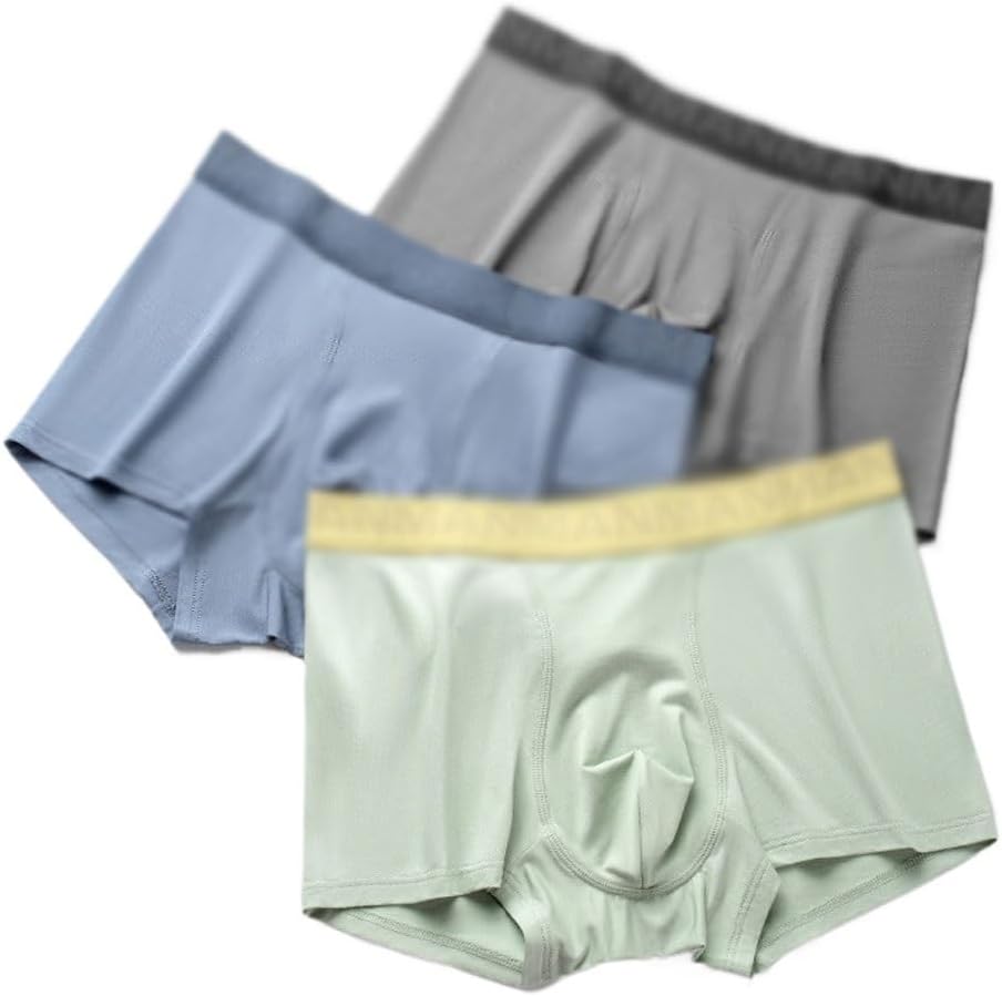 Modal Men's Underwear Crotch Comfortable and Breathable Mid Rise Flat Corner Pants