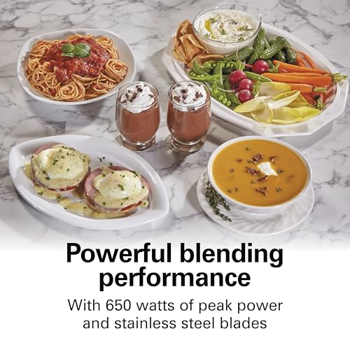 Hamilton Beach MultiBlend Smoothie Blender System, 650W, 4 Shatterproof BPA-Free Jars & Lids, 32 oz Jar, 8 oz Grinder, 2 Travel Cups, Black and Stainless, 52400 by Hamilton Beach - Image 4